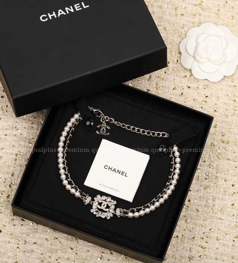 샤넬 CC 진주 드릴 네크리스 초거 목걸이 여성용