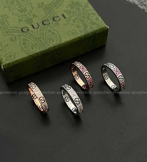 구찌 아이콘 씬 밴드 반지 (4color)