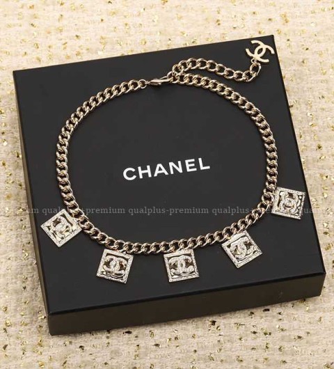 샤넬 CC 체인 스퀘어 초커 네크리스 목걸이 여성용
