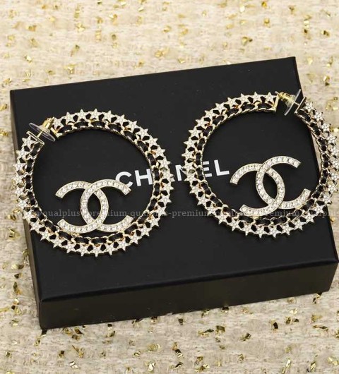 샤넬 CC 체인 스타 이어링 귀걸이 여성용