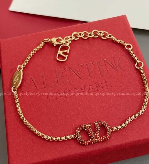 발렌티노 크리스탈 VLOGO 시그니처 브레이슬릿 팔찌 여성용