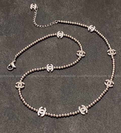 샤넬 CC 비즈 네크리스 목걸이