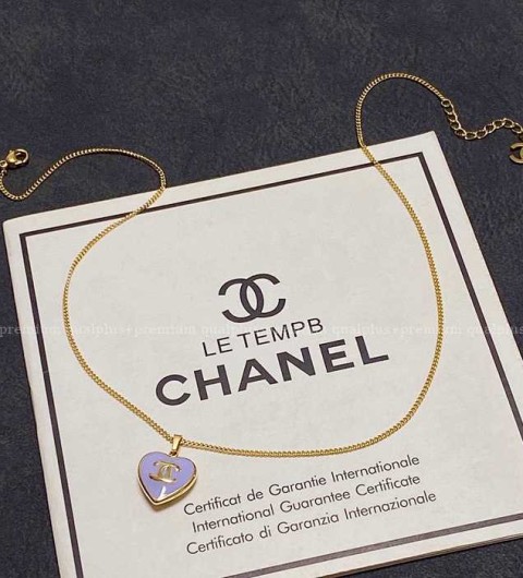 샤넬 CC 하트 네크리스 목걸이