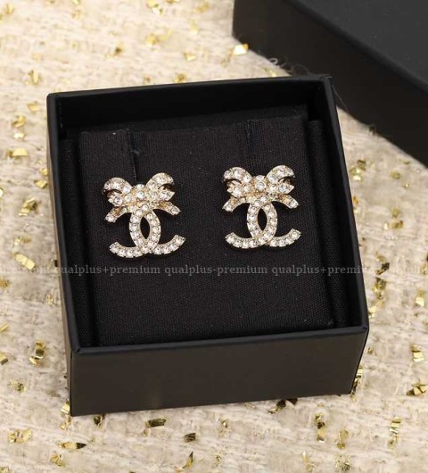 샤넬 CC 리본 이어링 귀걸이