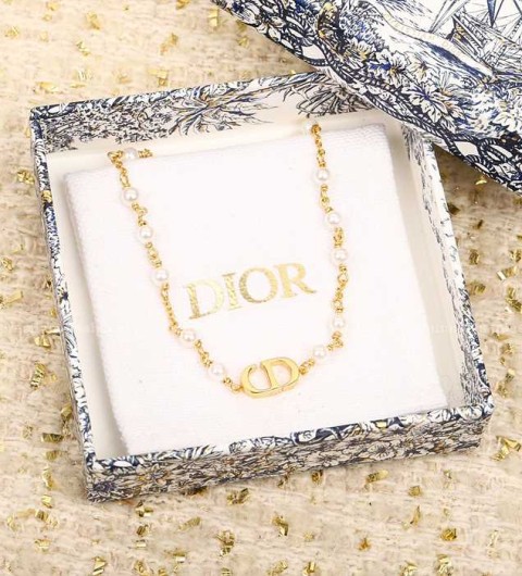 디올 CD 진주 목걸이