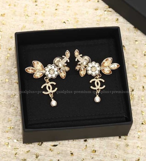 샤넬 플라워 CC 이어링 귀걸이