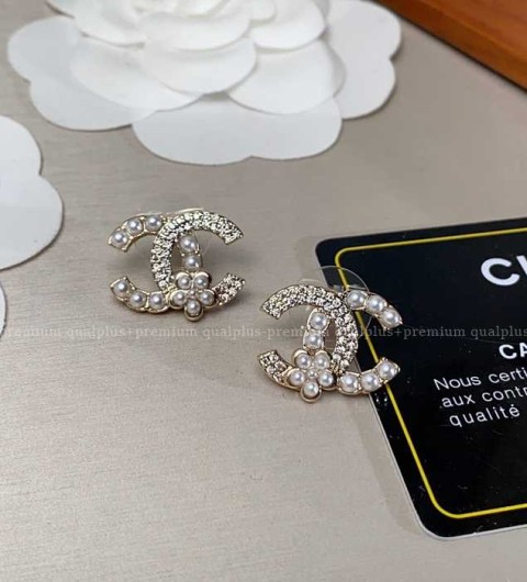 샤넬 CC 진주 이어링 귀걸이