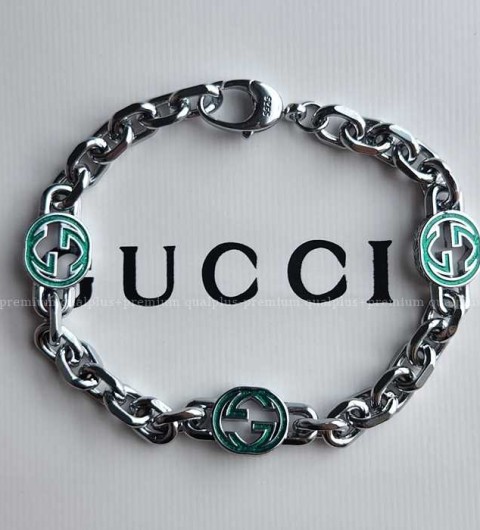 [국내배송] 구* 에나멜 인터로킹 G체인 팔찌
