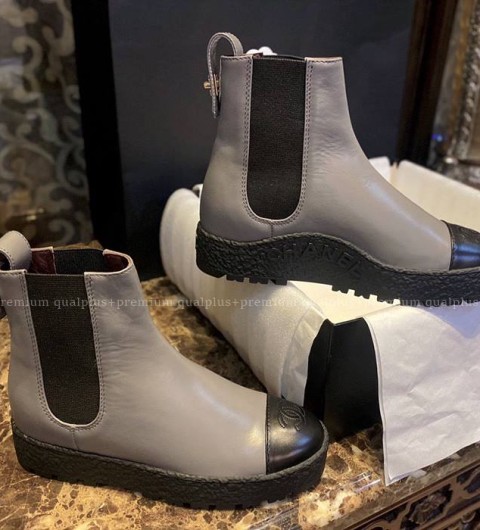 샤넬 앵클 첼시 부츠 여성용