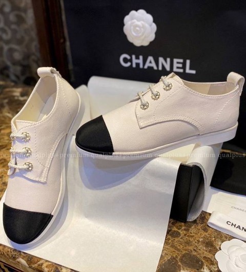 샤넬 CC 레이스업 슈즈 여성용