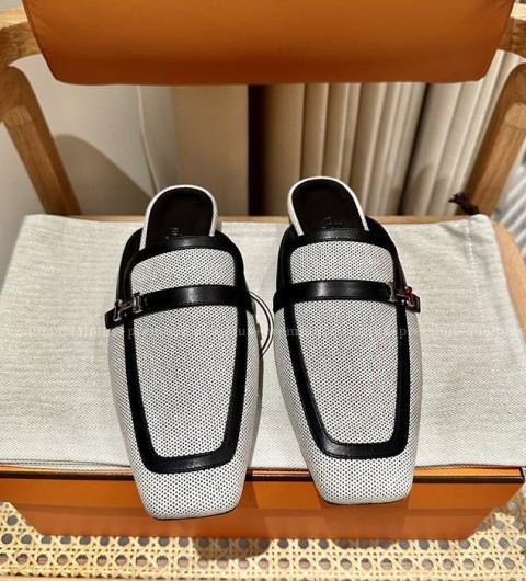 에르메스 그루피에 브로퍼 뮬 여성용