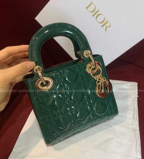 디올 레이디 디* 페이턴트 레이디백 미니