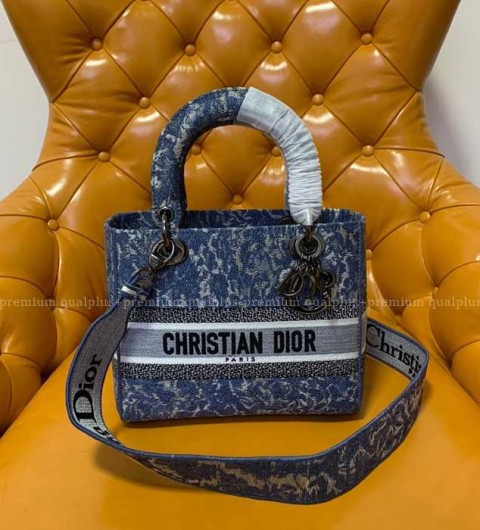 디올 LADY D-LITE 디라이트 레이디백 미듐