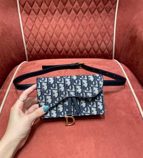 디올 새들 벨트 파우치백