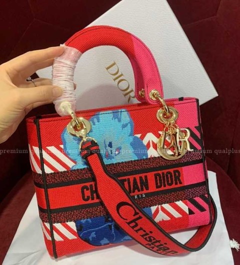 디올 LADY D-LITE 디라이트 레이디백 미듐