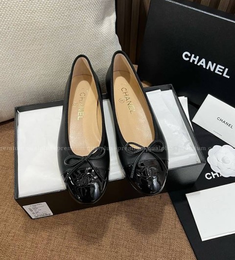 샤넬 발레리나 플랫 슈즈 여성용