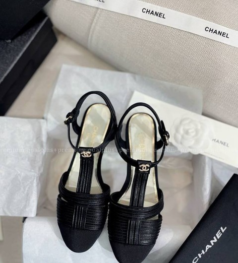 샤넬 CC 오픈 슈즈 여성용 2cm