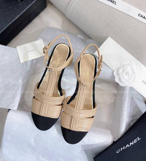 샤넬 CC 오픈 슈즈 여성용 2cm