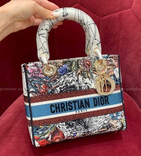 디올 LADY D-LITE 디라이트 레이디백 미듐