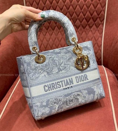 디올 LADY D-LITE 디라이트 레이디백 미듐