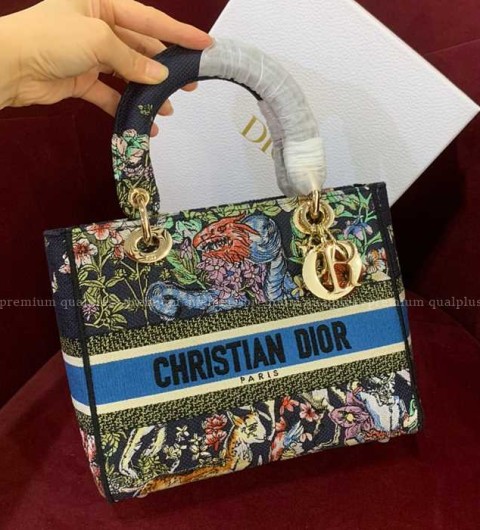 디올 LADY D-LITE 디라이트 레이디백 미듐