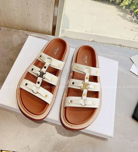 셀린느 클레아 트리오페 글래디에이터 청키 슬리퍼 여성용