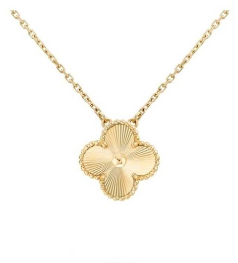 [국내배송] 반*리프 빈티지 알함브라 목걸이 옐로골드