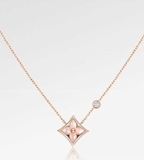 [국내배송] 루*비통 컬러블라썸 BB스타 목걸이