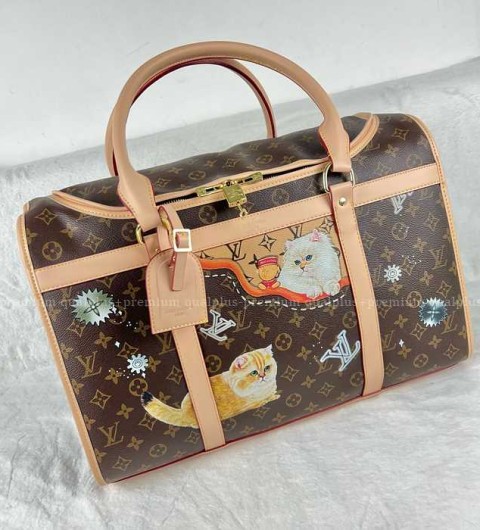 [국내배송] 루*비통 강아지 고양이 켄넬케이지