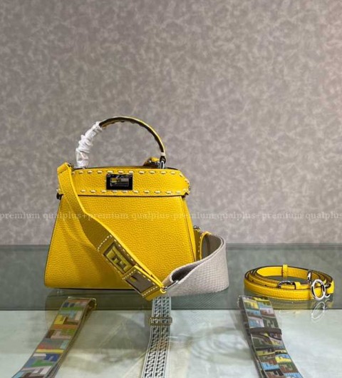 펜디 피카부 탑핸들백 미니