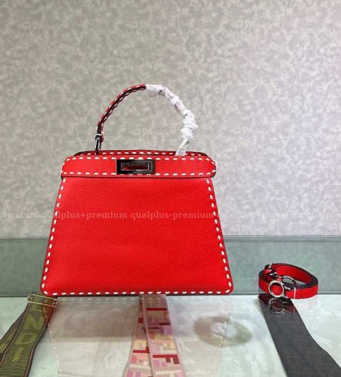 펜디 피카부 아이씨유 탑핸들백 미듐