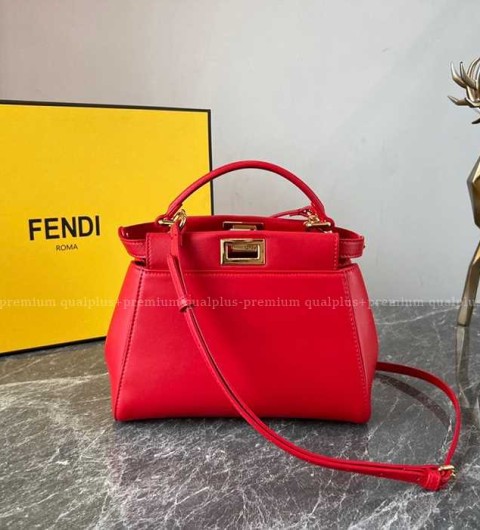 펜디 피카부 탑핸들백 미니