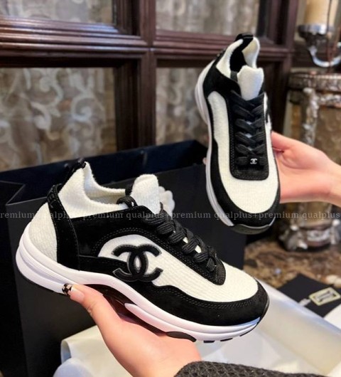 샤넬 CC 크루즈 테니스 스니커즈 여성용