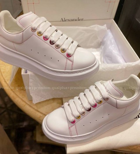 알렉산더맥퀸 오버사이즈드 스니커즈 화이트 멀티 여성용
