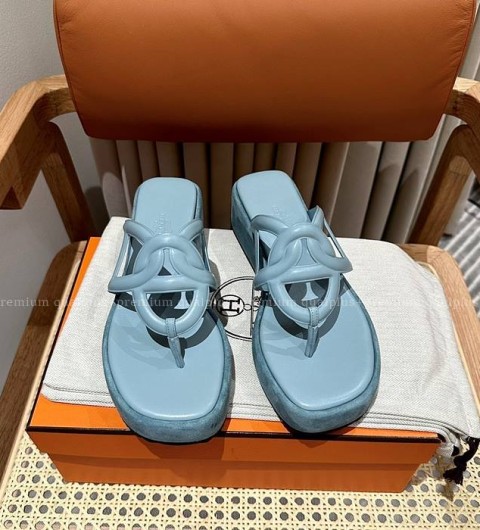 에르메스 에제리 통굽 샌들 슬리퍼 4.5cm 여성용