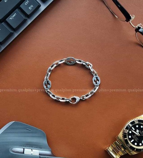 [국내배송] 구* 인터로킹 G체인 팔찌 Silver 92.5
