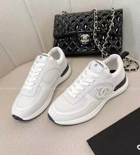 [국내배송] 샤* cc로고 뉴라인 크루즈 스웨이드 그레이 스니커즈