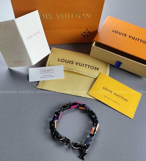 [국내배송] 루*비통 멀티컬러 블랙 팔찌