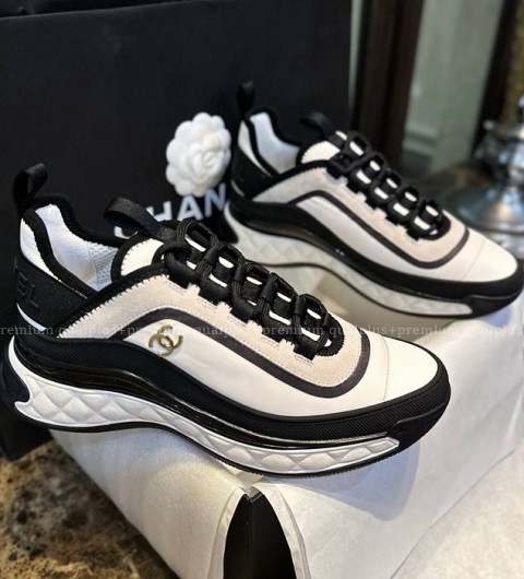 샤넬 믹스드파이버 스니커즈 여성용