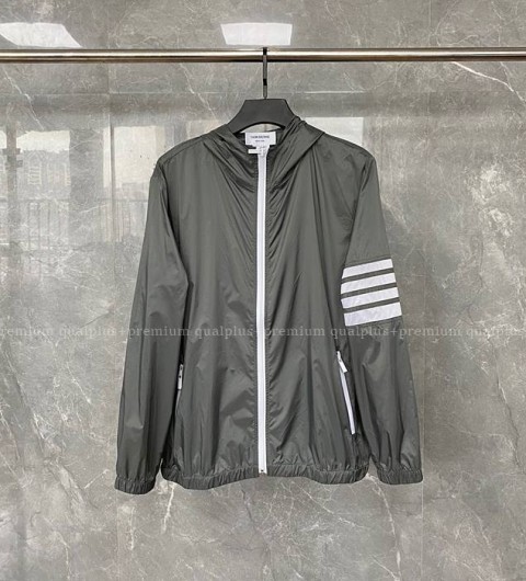 톰브라운 4-바 레쉬가드 후드 자켓