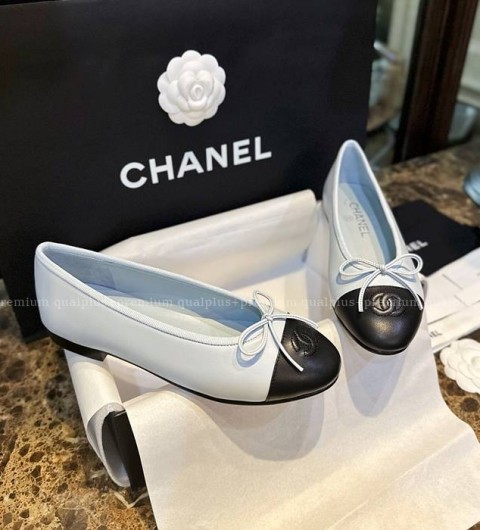 샤넬 CC 발레리나 플랫 슈즈 여성용