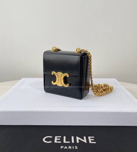 셀린느 113253 트리오페 체인 박스 숄더백