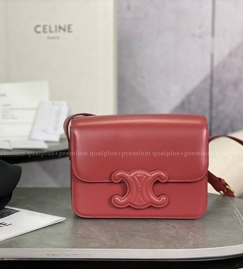 셀린느 199223 퀴르 트리오페 숄더백 틴