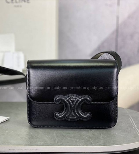 셀린느 199223 퀴르 트리오페 숄더백 틴