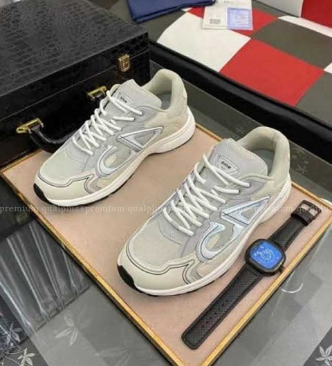 [국내배송] 디* B30 스니커즈 메쉬 테크니컬 패브릭 그레이 화이트