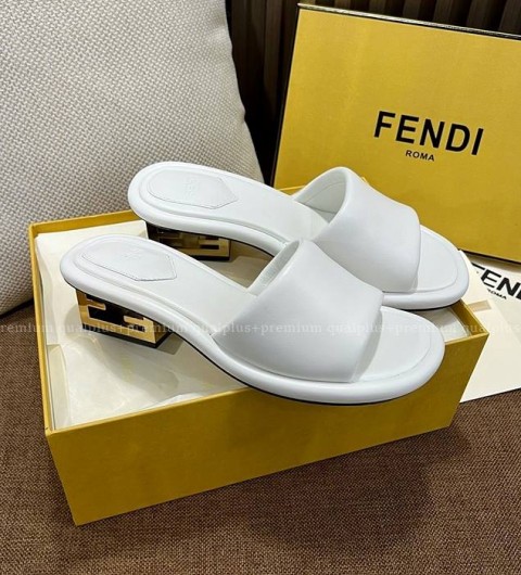 펜디 바게트 슬라이드 슬리퍼 5cm