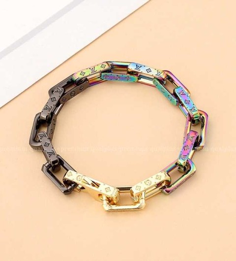 루이비통 모노그램 체인 팔찌 남성용