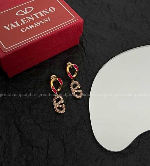 발렌티노 V로고 시그니처 이어링 귀걸이