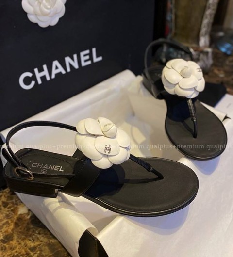 샤넬 까멜리아 쪼리 샌들 여성용