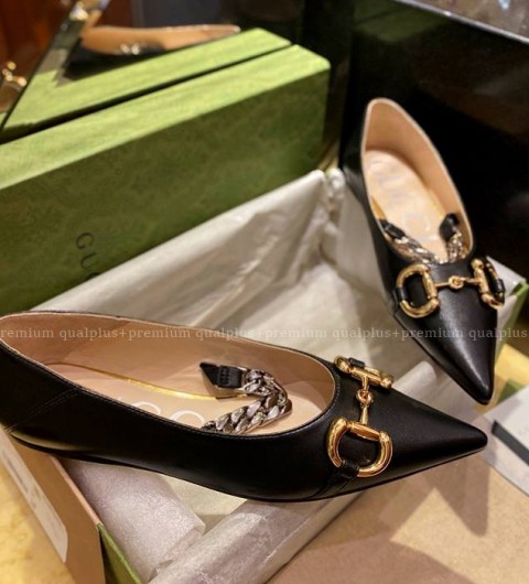 구찌 홀스빗 로고 플랫 슈즈 여성용